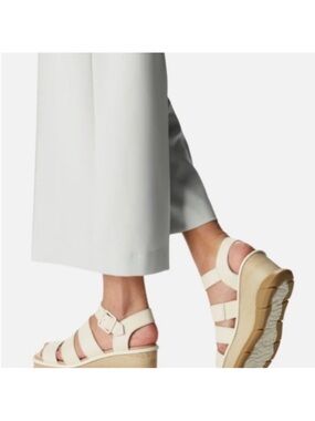 New Sorel Joanie III Women's Cream Strappy Platform Sandals - 8